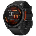 Смарт-годинник Garmin fenix 8 47mm, AMOLED, Glass/SS, SlateGray Steel/Black, BlkBnd, GPS (010-02904-00)