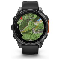 Смарт-годинник Garmin fenix 8 47mm, AMOLED, Glass/SS, SlateGray Steel/Black, BlkBnd, GPS (010-02904-00)