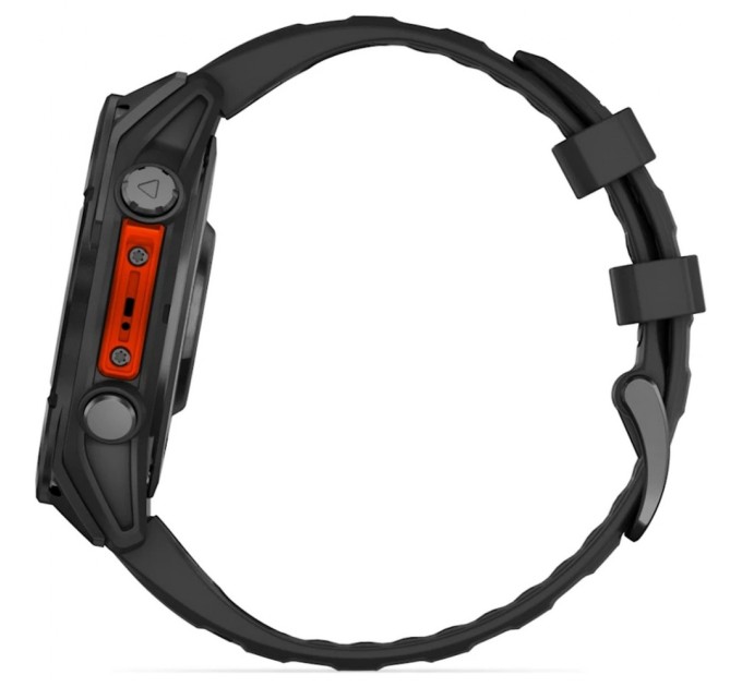 Смарт-годинник Garmin fenix 8 47mm, AMOLED, Glass/SS, SlateGray Steel/Black, BlkBnd, GPS (010-02904-00)