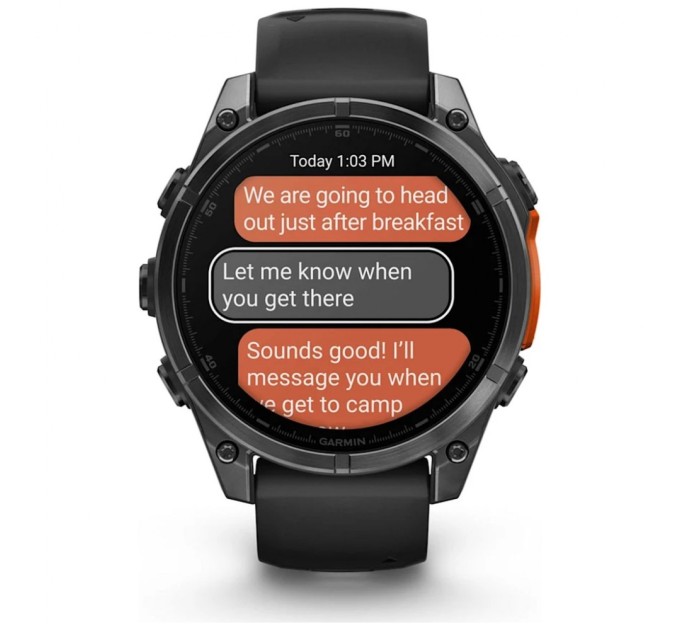 Смарт-годинник Garmin fenix 8 47mm, AMOLED, Glass/SS, SlateGray Steel/Black, BlkBnd, GPS (010-02904-00)