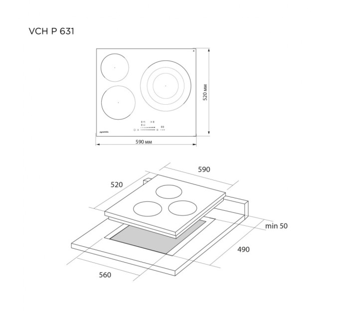 Варочна поверхня Pyramida VCH P 631
