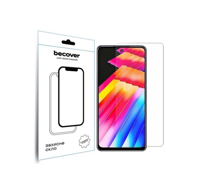 Скло захисне BeCover Infinix Hot 30i NFC (X669D) 3D Crystal Clear Glass (709723)