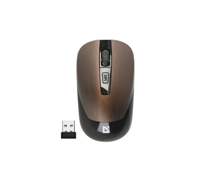 Мишка Defender Wave MM-995 Silent Wireless Bronze (52992)