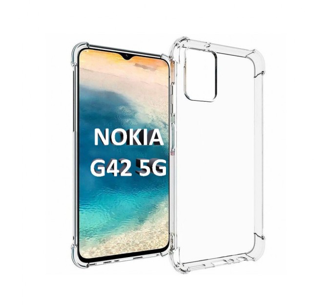 Чохол до мобільного телефона BeCover Anti-Shock Nokia G42 5G Clear (710487)