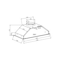 Витяжка кухонна Interline SMART S BL A/60/T