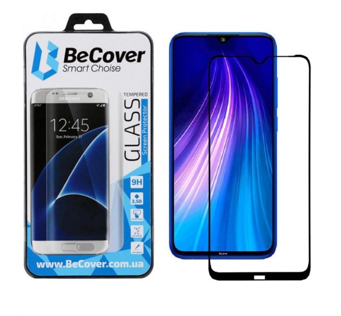 Скло захисне BeCover Xiaomi Redmi Note 8T Black (704525)