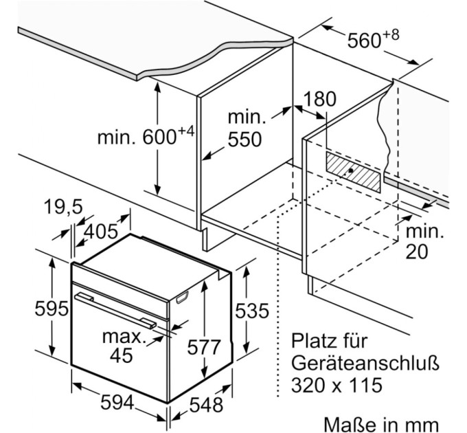 Духова шафа Bosch HBG7341B1