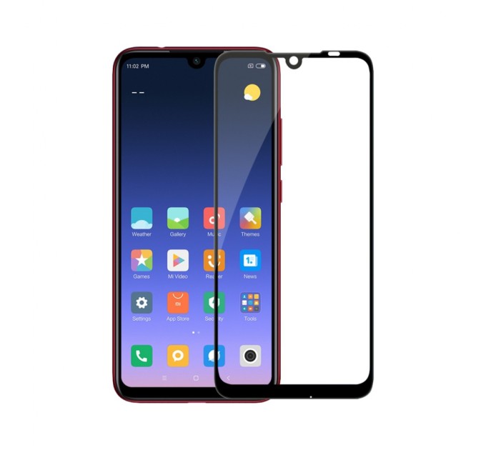 Стекло защитное PowerPlant Full screen Xiaomi Redmi Note 7 Pro, Black (GL606283)