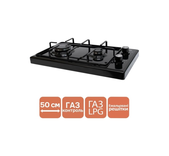 Настільна плита Ventolux HGT 620 ES (BK)