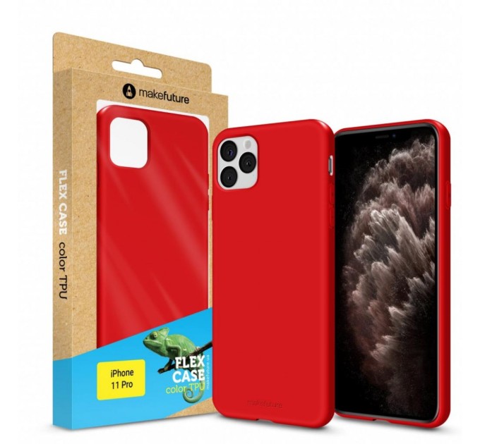 Чохол до мобільного телефона MakeFuture Flex Case (Soft-touch TPU) Apple iPhone 11 Pro Red (MCF-AI11PRD)