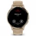 Смарт-годинник Garmin Venu 3S, Fr. Gray + Soft Gold, Leather, GPS (010-02785-55)