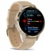 Смарт-годинник Garmin Venu 3S, Fr. Gray + Soft Gold, Leather, GPS (010-02785-55)