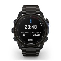 Смарт-годинник Garmin Descent Mk3i, 51mm, Crbn Gry DLC Ti/Ti, Dive Computer, GPS дайвінг комп'ютер (010-02752-14)