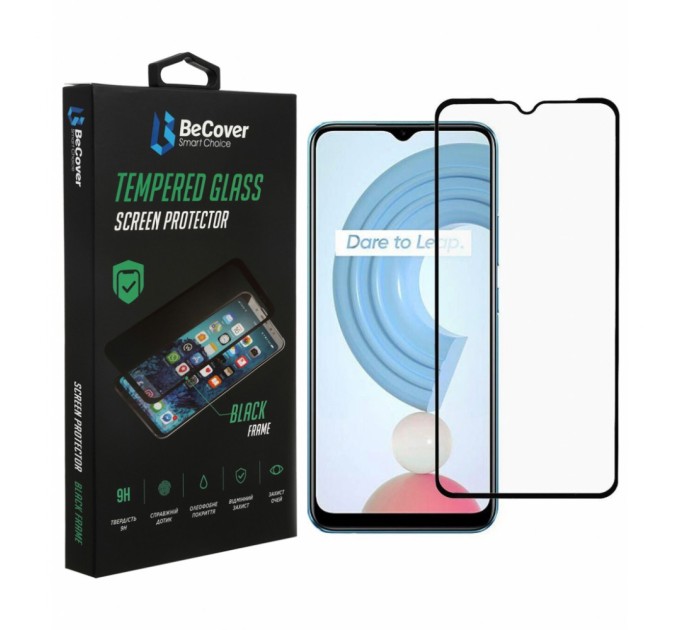 Скло захисне BeCover Realme C21Y Black (706904)