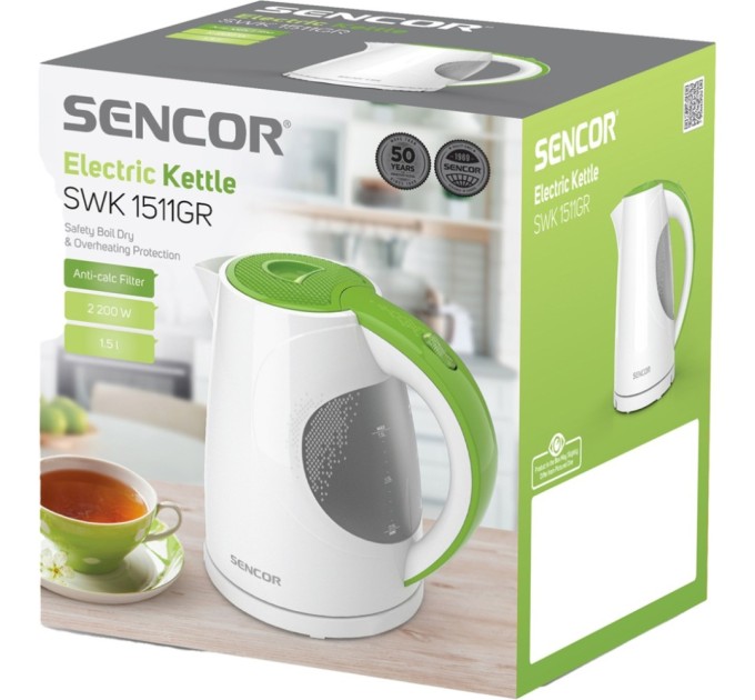 Електрочайник Sencor SWK1511GR