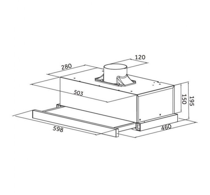 Витяжка кухонна Pyramida TLX2-50 BR