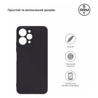 Чехол для мобильного телефона Armorstandart Matte Slim Fit Xiaomi Redmi 12 4G Camera cover Black (ARM66526)