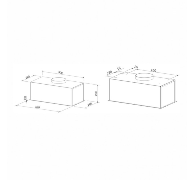 Витяжка кухонна Eleyus URBAN 960 LED 52 BL