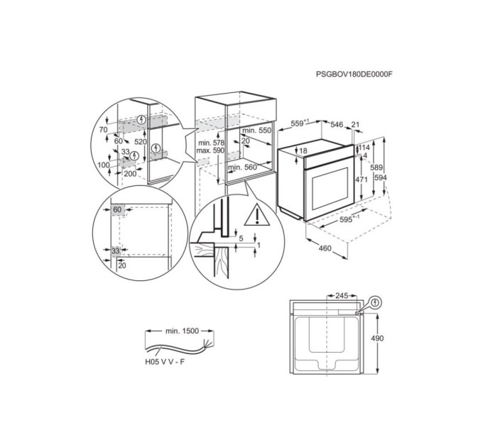 Духова шафа Electrolux EOD3C70TK