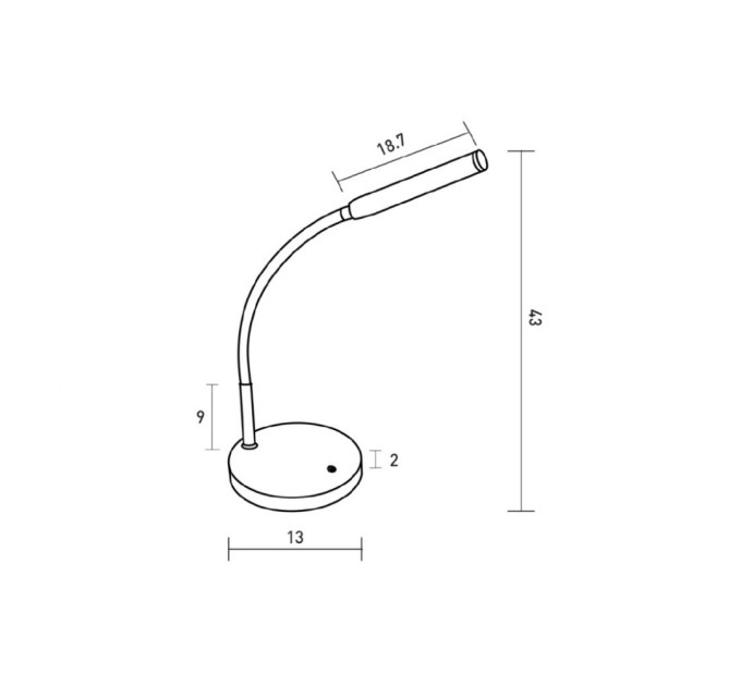 Настільна лампа Eurolamp LED-TLD-5W(black)