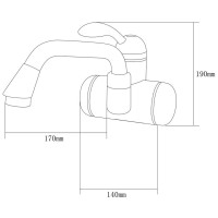 Проточний водонагрівач AQUATICA LZ 3.0кВт 0.4-5бар для рако (LZ-6A211W)