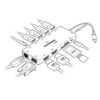 Порт-репликатор TECNOWARE Dock Station USB TYPE-C 13 in 1 Adapter HUB (FHUB17692)