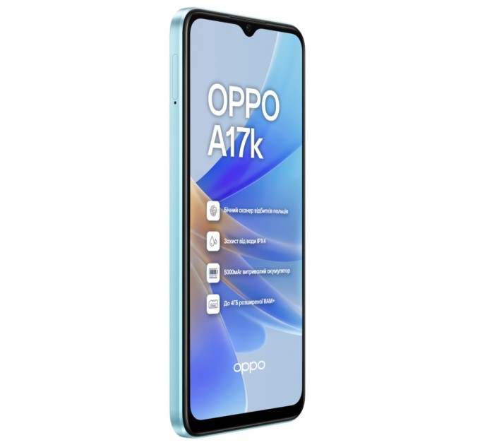 Мобільний телефон Oppo A17k 3/64GB Blue (OFCPH2471_BLUE_3/64)