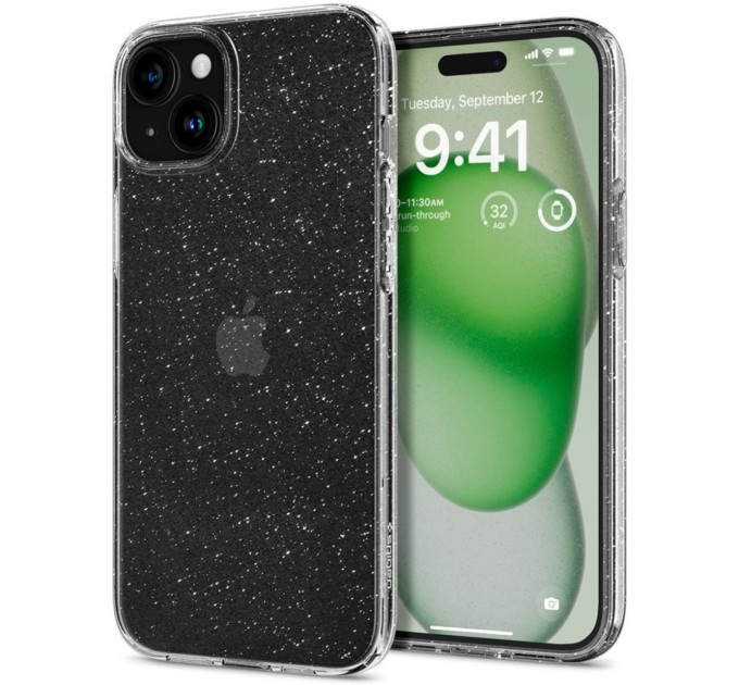 Чохол до мобільного телефона Spigen Apple iPhone 15 Plus Liquid Crystal Glitter Crystal Quartz (ACS06648)