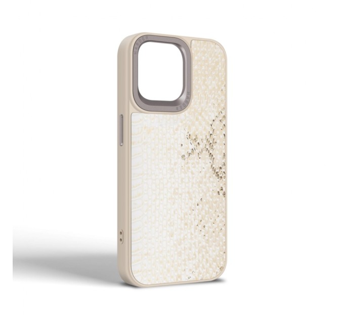 Чохол до мобільного телефона Harder Snake Pattern Apple iPhone 14 Pro Max White Cream (ARM76813)