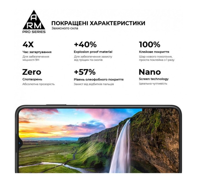 Скло захисне Armorstandart Pro Nokia G21 / G11 / G11 Plus Black (ARM61707)