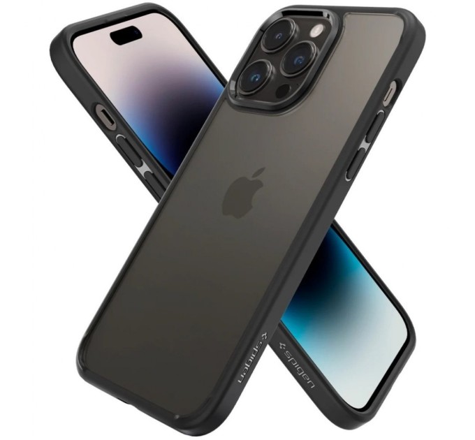 Чохол до мобільного телефона Spigen Apple iPhone 14 Pro Max Ultra Hybrid, Matte Black (ACS04817)