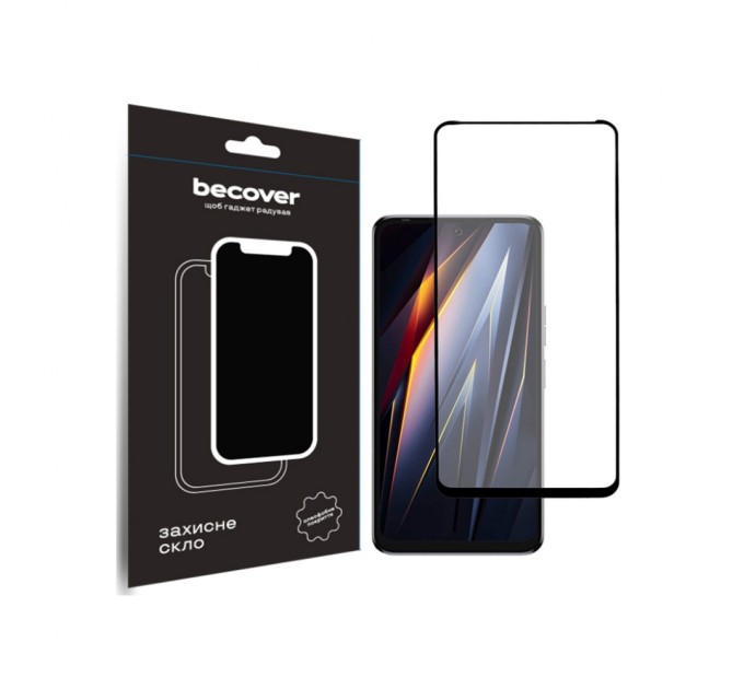 Скло захисне BeCover Tecno POVA Neo 3 (LH6n) Black (710045)