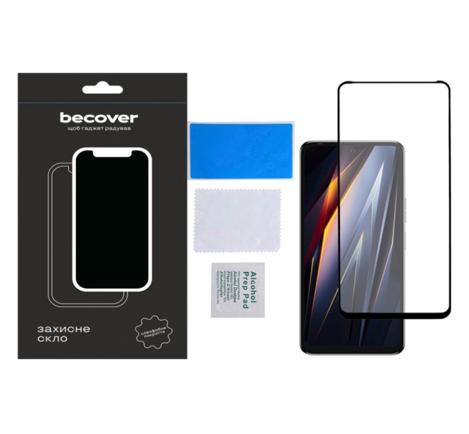 Скло захисне BeCover Tecno POVA Neo 3 (LH6n) Black (710045)