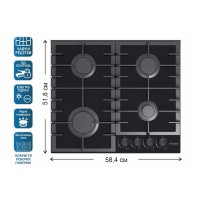 Варочна поверхня PRIME Technics PGH 50036 FGBC