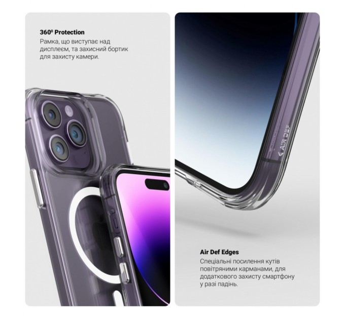 Чохол до мобільного телефона Armorstandart Clear Magsafe Apple iPhone 15 Pro Max Tansparent (ARM71052)