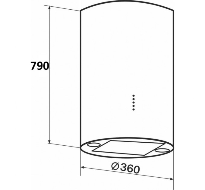 Витяжка кухонна GRANADO Yunkos 1604-1200 inox (GCH7436477)