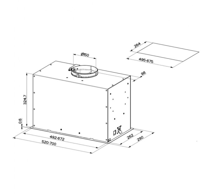 Витяжка кухонна Faber Inka Lux Premium X A70 Kl (305.0658.607)