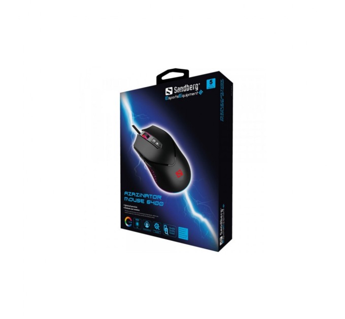 Мишка Sandberg Azazinator RGB USB Black (640-20)