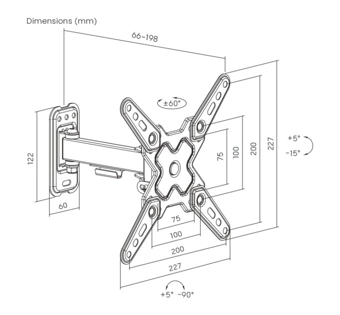 Кронштейн Brateck LDA40-221