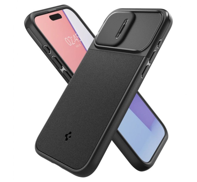 Чехол для мобильного телефона Spigen Apple iPhone 15 Pro Optik Armor MagFit Black (ACS06738)