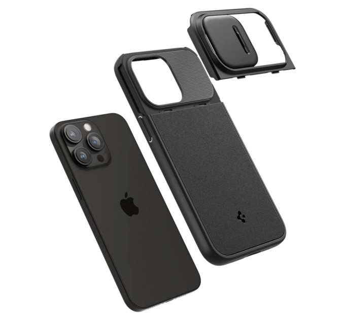 Чехол для мобильного телефона Spigen Apple iPhone 15 Pro Optik Armor MagFit Black (ACS06738)