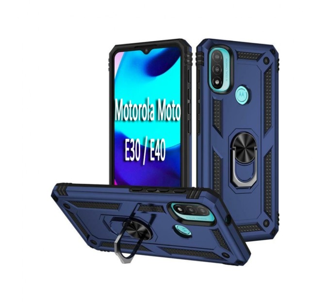 Чохол до мобільного телефона BeCover Military Motorola Moto E30 / E40 Blue (708183)