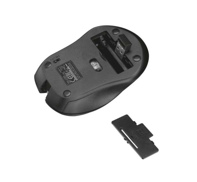 Мишка Trust Mydo Silent wireless mouse black (21869)