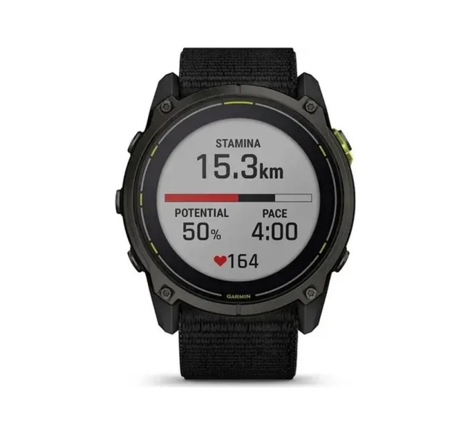 Смарт-годинник Garmin Enduro 3, Crbn Gry DLC Ti w/Blk Sport Loop Band, GPS (010-02751-01)