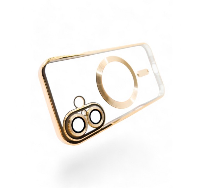 Чохол до мобільного телефона BeCover TPU Chrome Case (MagSafe) для Apple iPhone 16 Plus Gold (712076)