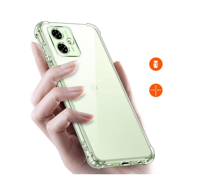 Чохол до мобільного телефона BeCover Anti-Shock Motorola Moto G55 Clear (712780)