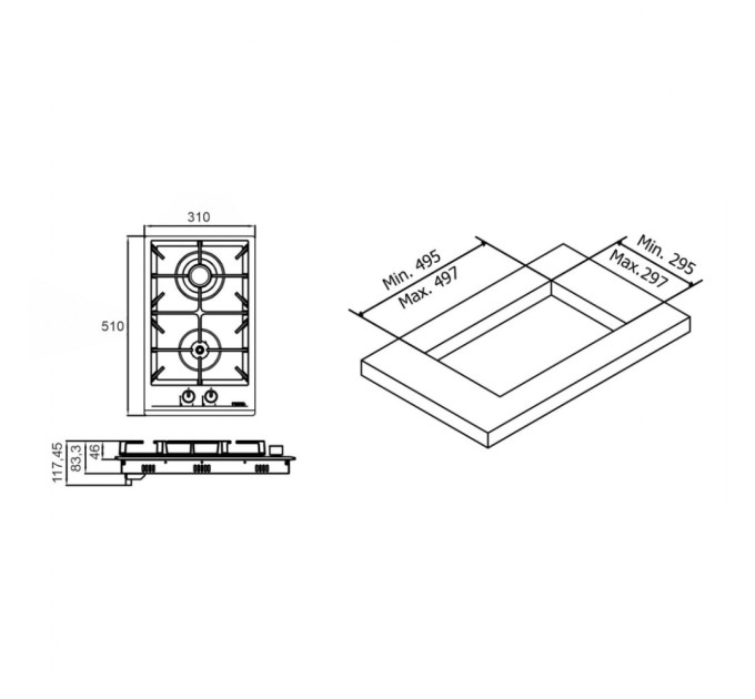 Варочна поверхня Eleyus CABO 30 IS EF