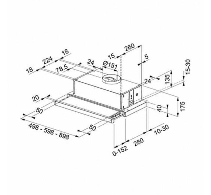 Вытяжка кухонная Franke Flexa FTC 612 WH V2 (110.0200.734)