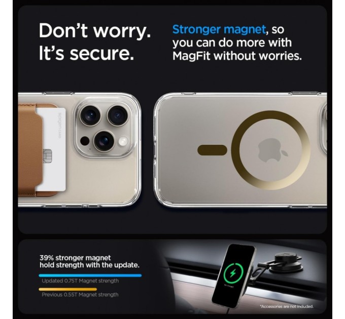 Чохол до мобільного телефона Spigen Apple iPhone 15 Pro Ultra Hybrid MagFit Gold (ACS06718)