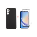 Чохол до мобільного телефона Dengos Kit for Samsung Galaxy A34 5G case + glass (Black) (DG-KM-41)